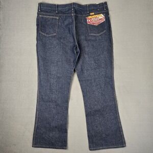 Rustler Jeans Mens 44x30 Bootcut 87620 Wrangler Denim USA Made 80s Talon Zip NWT